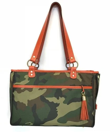 - Bird toy recommendationsCamouflage Tote - Orange Leather Trim