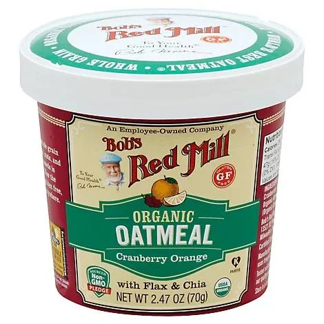 - Organic cotton dog bibsBob's Red Mill Organic Oatmeal Cranberry Orange 2.47 oz | Pack of 12