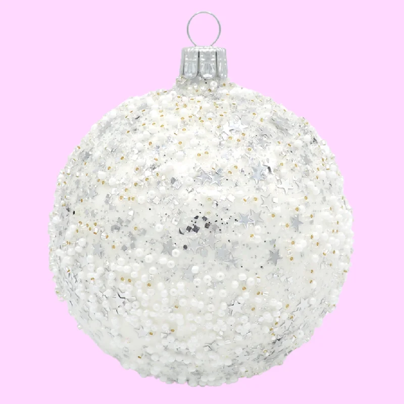 - Pet vitamin complex nutrition tabletsTwinkle bauble Christmas decoration White