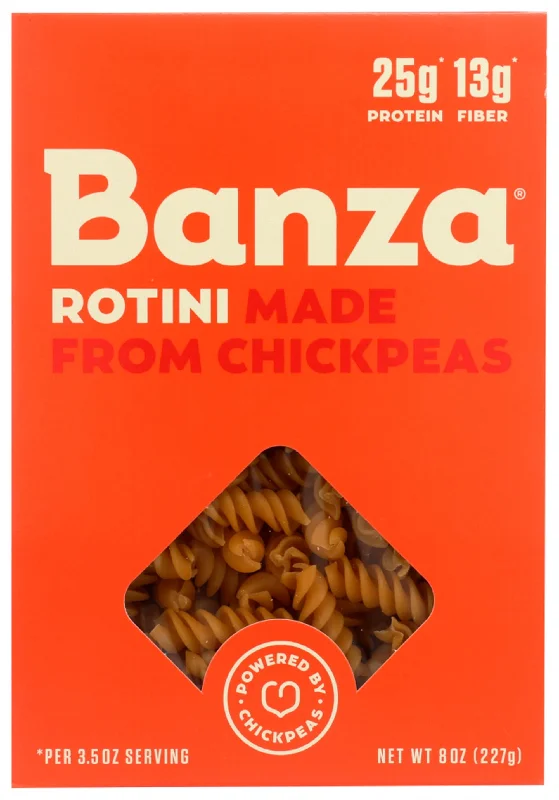 Pet ProductsBanza Chickpea Pasta, Rotini - 8 oz
 | Pack of 6