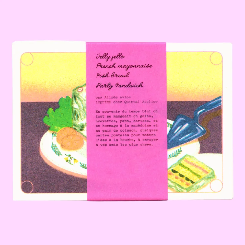 - Natural latex pet mattress80's Series of Dirty Food Postcards