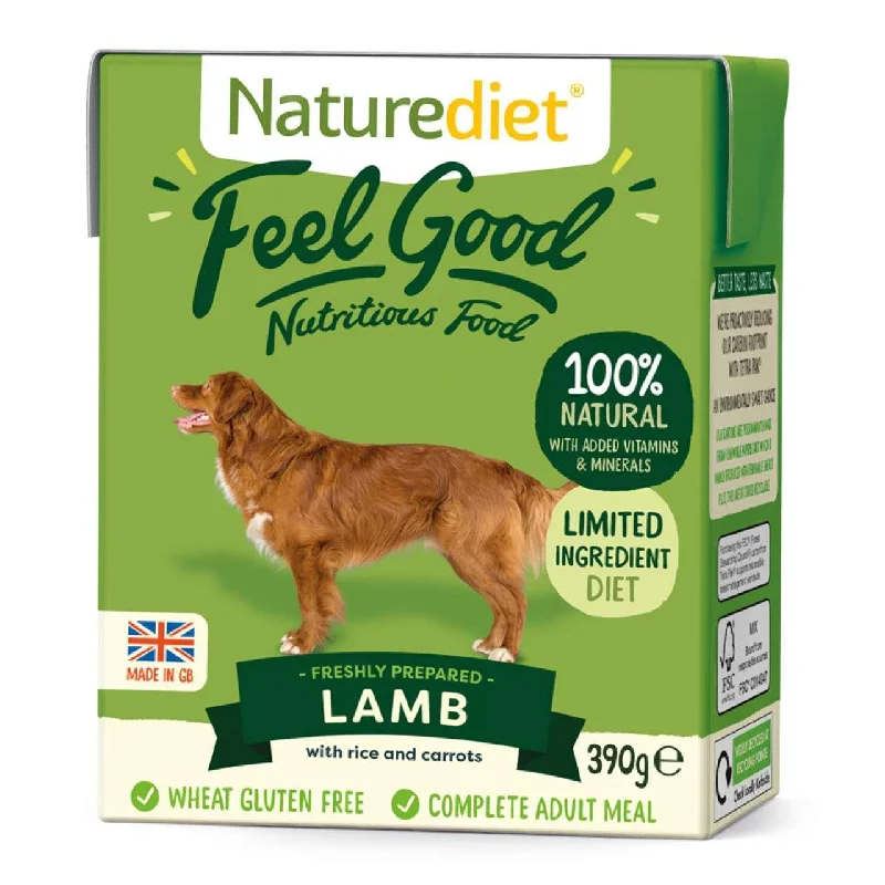 - Special food for puppiesNaturediet Feel Good Lamb Complete Wet Dog Food 18 x 390g