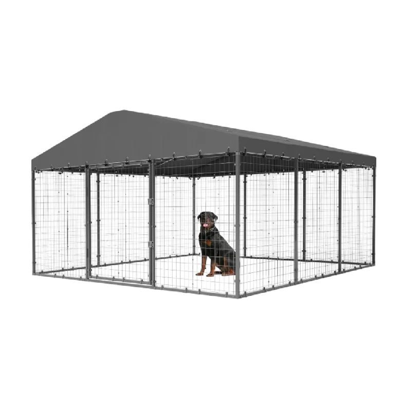 - Dog heart rate monitoring collarLarge Outdoor Dog Kennel with Waterproof Detachable Cover