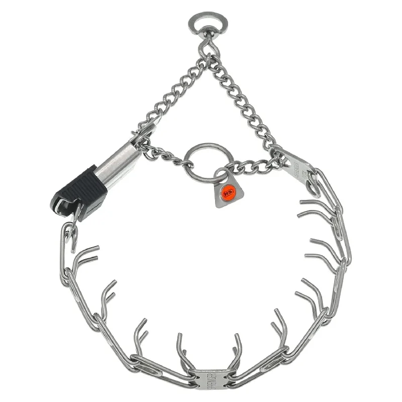 - Organic cotton dog bibsSprenger Stainless Steel Prong Collar with Click Lock and Martingale Chain