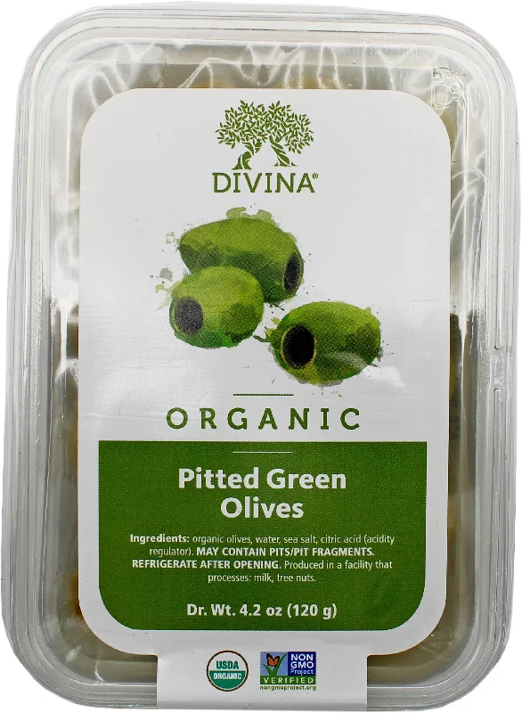 - ​​Pet toys under    yuanDivina Organic Pitted Green Olives, 4.2 OZ
 | Pack of 6