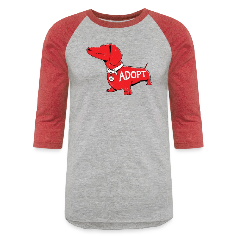  -Splash-proof food bowl AND Anti-choking slow food bowl"Big Red Dog" Baseball T-Shirt