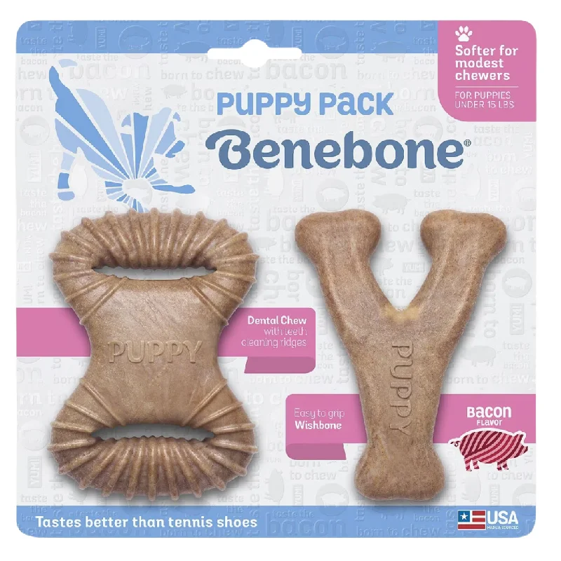 - Winter warm clothes for short-haired dogsBenebone Bacon Puppy Dental Chew & Wishbone