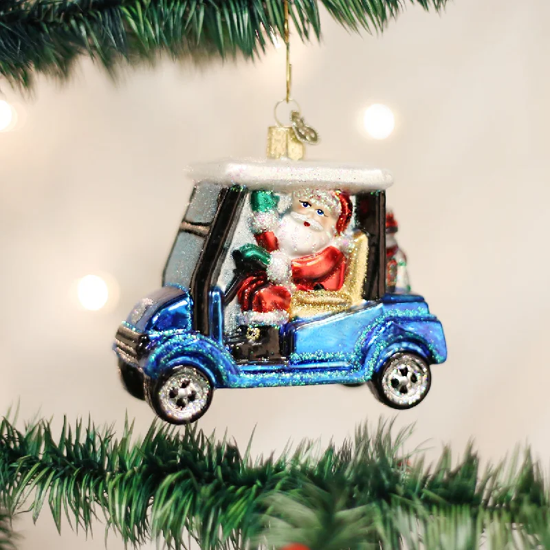 - ​​Christmas pet Christmas clothingGolf Cart Santa