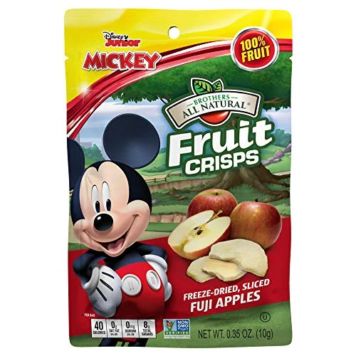 - ​​Christmas pet Christmas clothingBrothers All Natural - Mickey Mouse Apple Crisps Pouches, 0.35 Ounce | Pack of 12