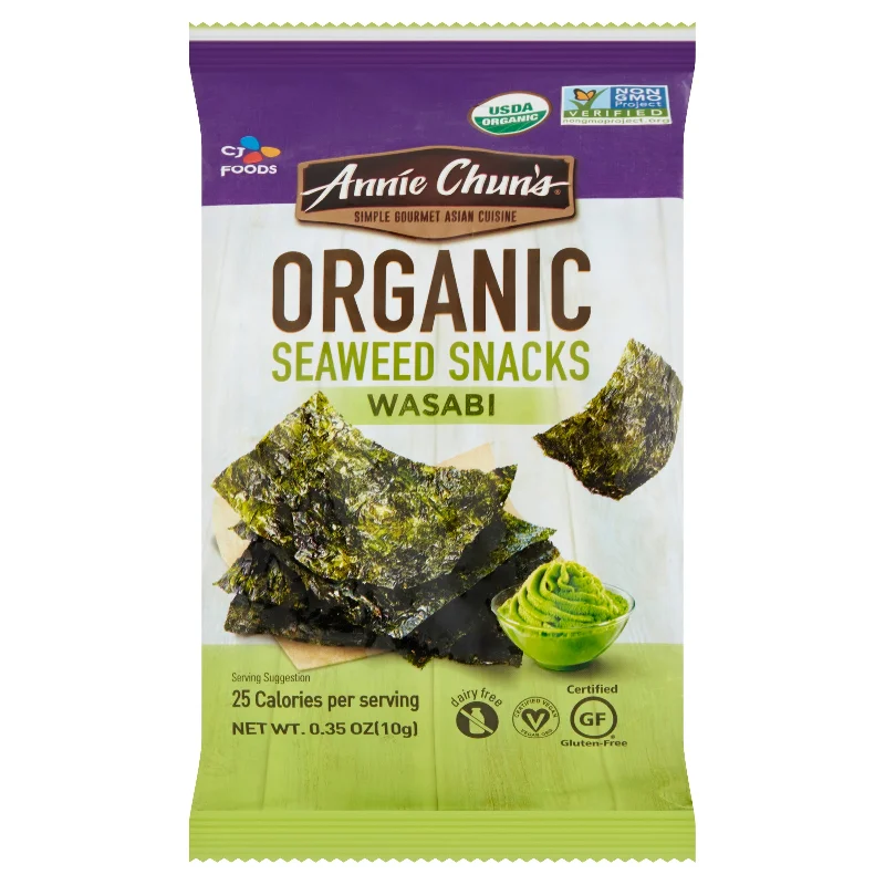 - ​​Pet toys under    yuanAnnie Chun's Organic Wasabi Seaweed Snacks, 0.35 oz
 | Pack of 12