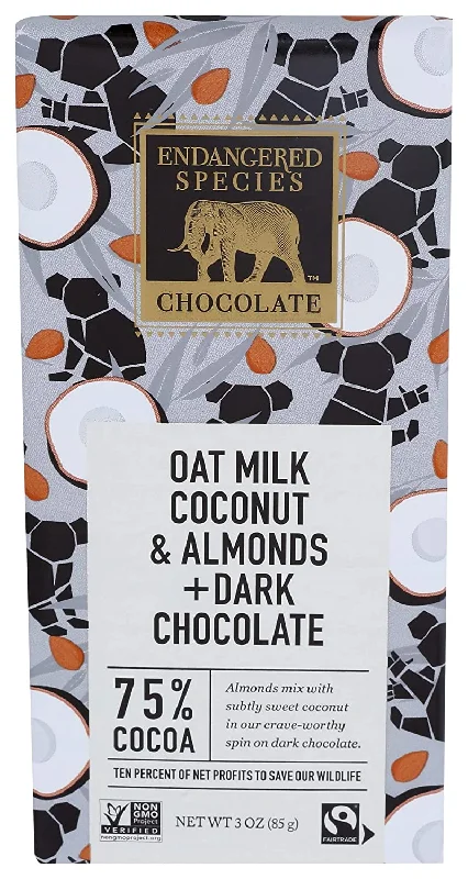 - Chinchilla cooling ice nest ceramic plateEndangered Species Oat Milk Dark Chocolate, Coconut & Almond 3 Oz
 | Pack of 12