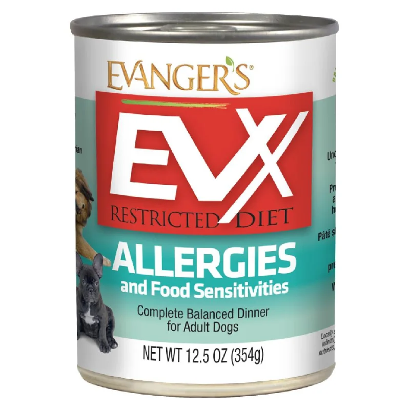 - Postoperative pet anti-licking Elizabethan collarEvangers EVX Restricted Diet Allergies and Food Sensitivities Canned Dog Food