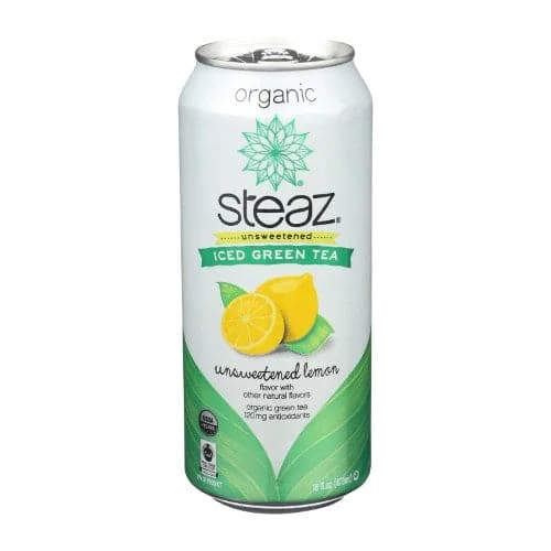 Pet ProductsSteaz Unsweetened Iced Green Tea, Lemon, 16 OZ
 | Pack of 12