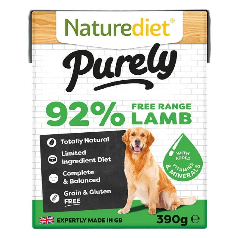 - Food for sterilized dogsNaturediet Purely 92% Lamb Complete Wet Dog Food 18 x 390g