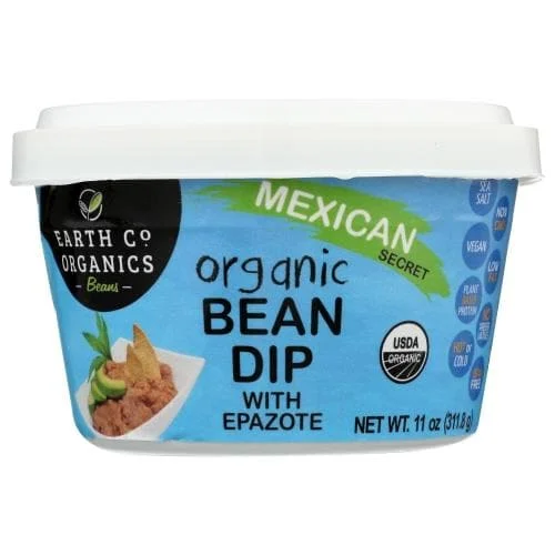 - Air box TSA certified check-inEarth Co. Organics - Bean Dip Pinto Bean Mexican, 11 oz | Pack of 6