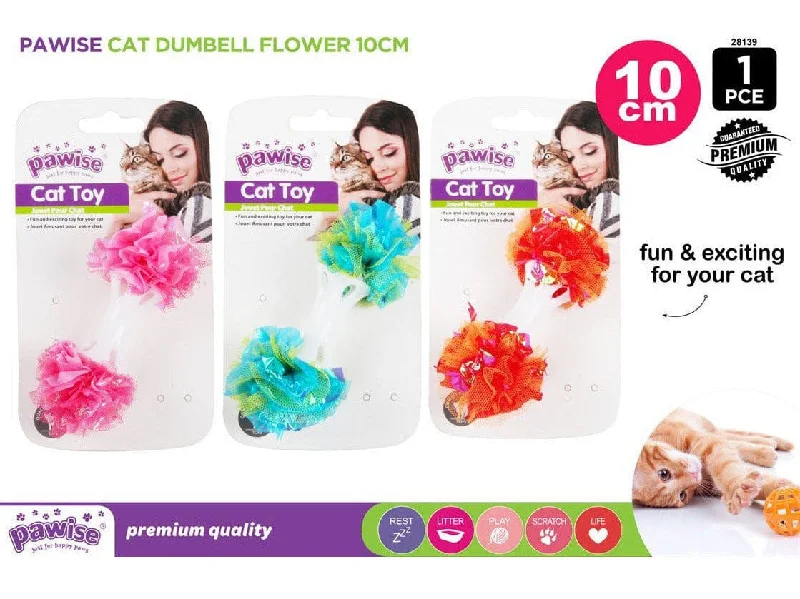 - Smart cat litter box with automatic cleaningPAWISE Cat dummbell flower