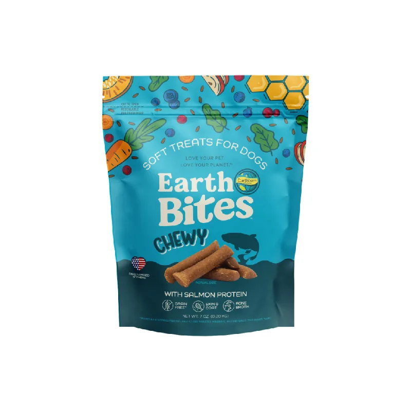 - Air box TSA certified check-inEarthborn Holistic EarthBites Salmon Chewy Soft Dog Treats