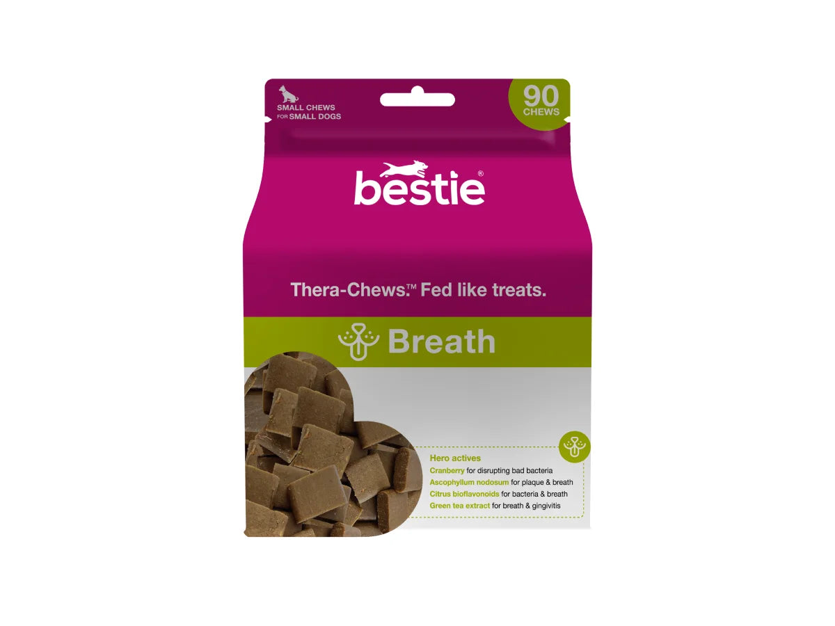 - ​​Pet toys under    yuanBestie Breath: Thera-Chews™️ for Bad Doggie Breath