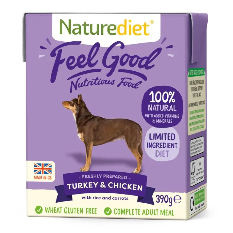 - Gastrointestinal conditioning dog foodNaturediet Feel Good Turkey & Chicken Complete Wet Dog Food 18 x 390g