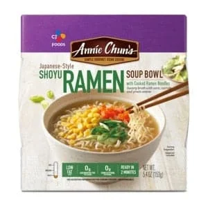 - Foldable and portable cat bagAnnie Chun's Japanese-Style Shoyu Ramen Soup Bowl, 5.4 Oz
 | Pack of 6