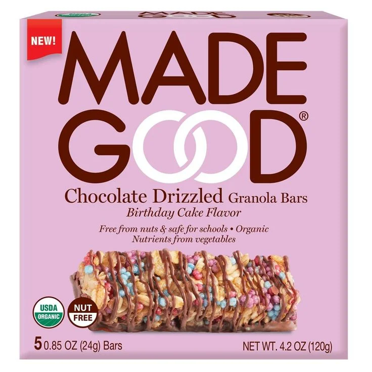 - Dog disposable foam shower gelMadeGood Chocolate Dipped Granola Bar Birthday Cake - 4.2oz
 | Pack of 6