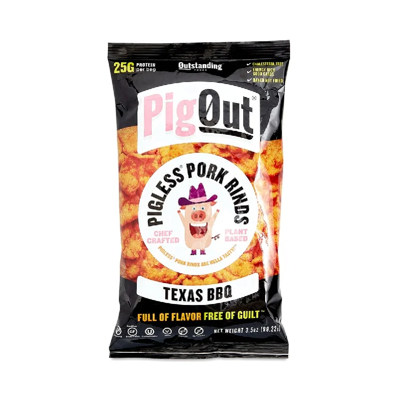 - Automatic temperature adjustment cat bedPigout Vegan Pork Rind Texas Bbq, 3.5 oz
 | Pack of 12