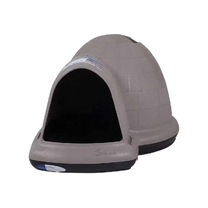  -Anti-scratch scratching board AND cat bed in onePetmate Indigo Igloo Large Dog House for Dogs Up to 90 Pounds