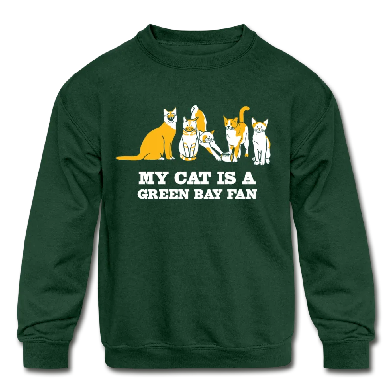 - Solid wood cat climbing frame customizedCat is a GB Fan Kids' Crewneck Sweatshirt