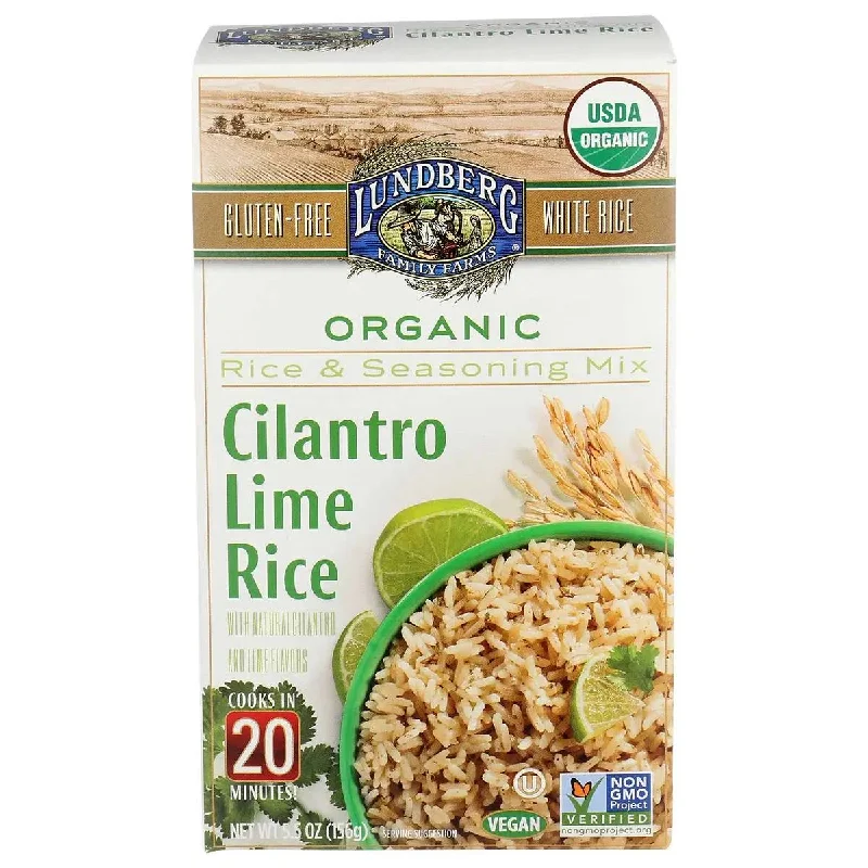 ---Lundberg - Organic Cilantro Lime Rice and Seasoning Mix, 5.5 oz | Pack of 6