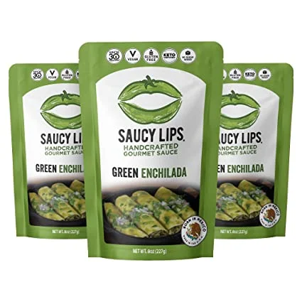 ---Saucy Lips: Green Enchilada Sauce , 8 Oz

 | Pack of 6