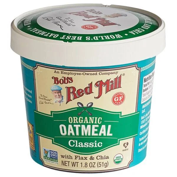 ---Bob's Red Mill Organic Classic Oatmeal Cup 1.8 Oz
 | Pack of 12