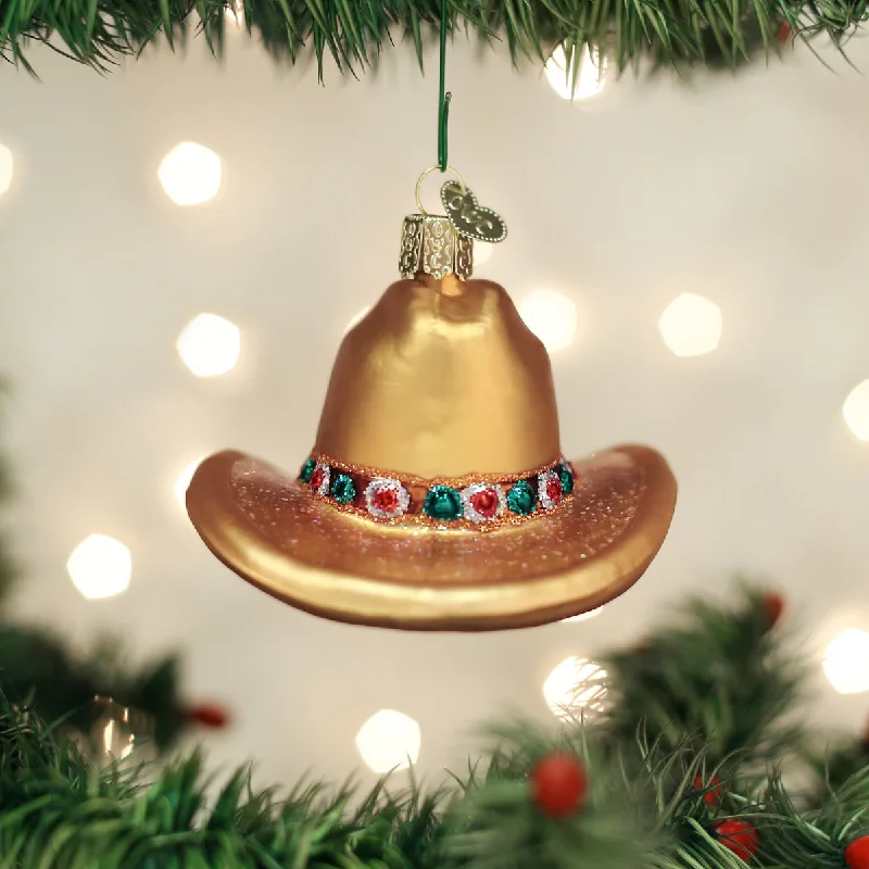 - ​​Christmas pet Christmas clothingCowboy Hat Ornament