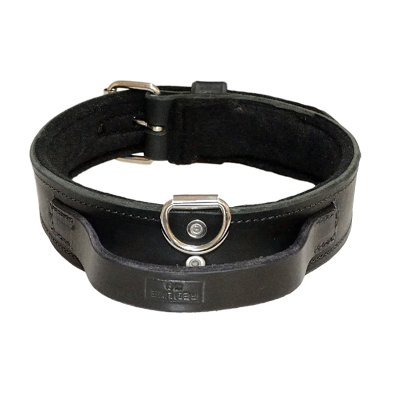 - Foldable and portable cat bagLeather Collar With Handle And Felt - 2" Wide