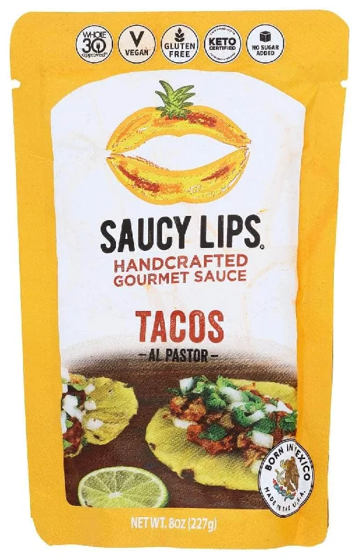 - ​​Christmas pet Christmas clothingSaucy Lips: Taco Al Pasto Sauce , 8 Oz
 | Pack of 6