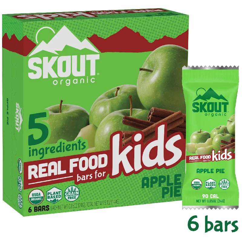 - Organic cotton dog bibsSkout Organic - Kids Bar Apple Pie, 6 Bars, 0.85oz Each | Pack of 6