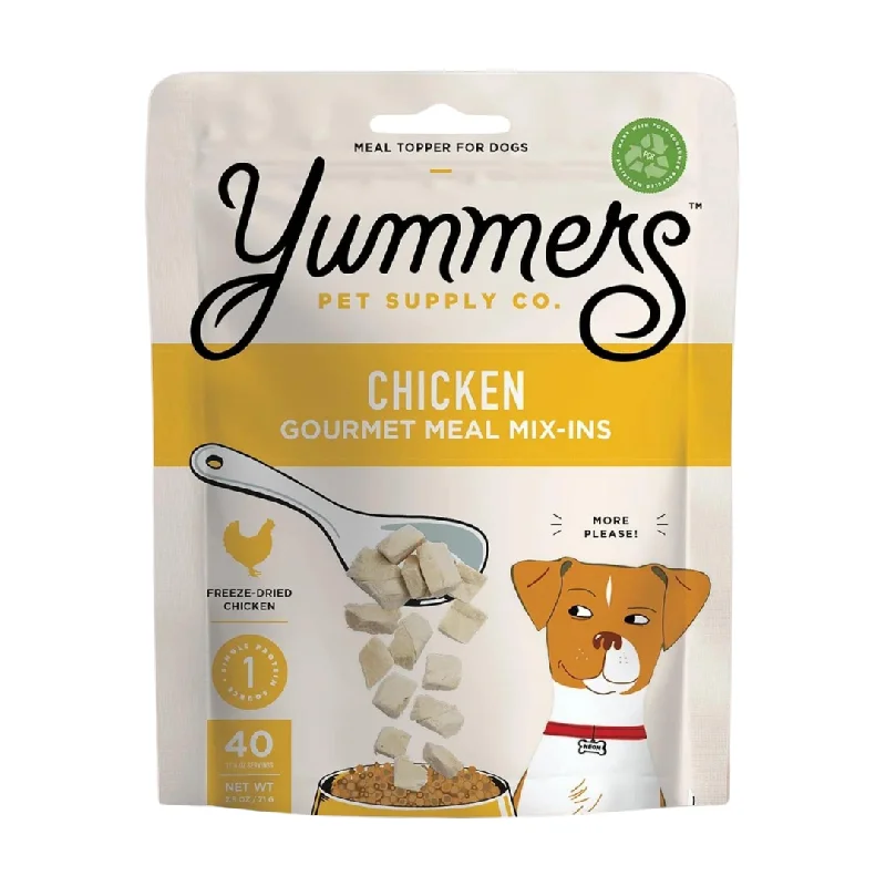 - Organic cotton dog bibsYummers Pet Freeze Dried Chicken Gourmet Meal Mix-in for Dogs