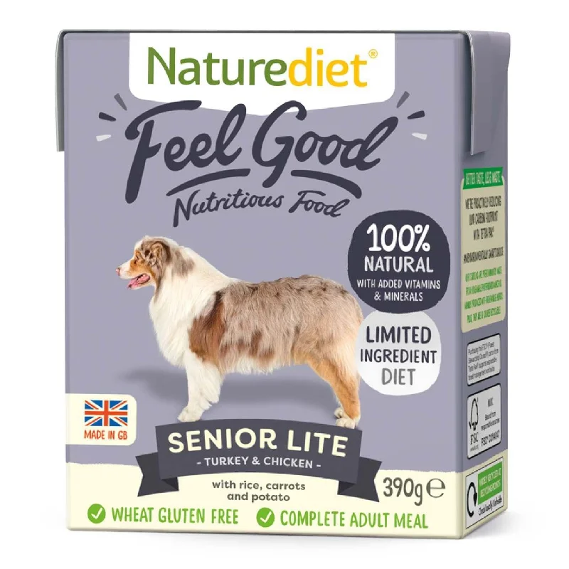 - Hypoallergenic dog foodNaturediet Feel Good Senior Lite Complete Wet Dog Food 18 x 390g