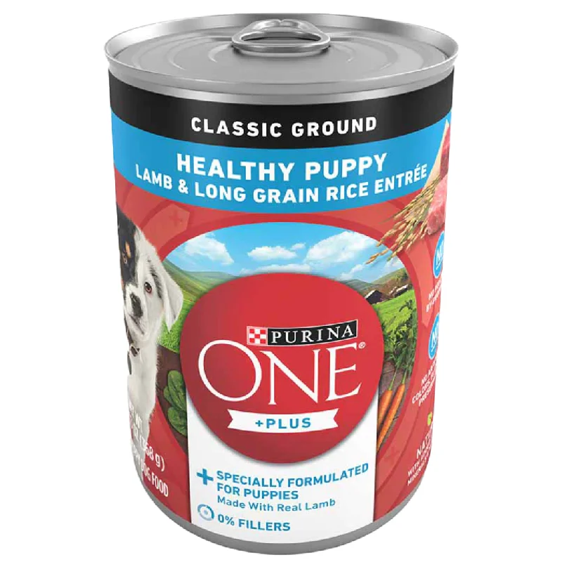 ---Purina One SmartBlend Lamb & Rice Puppy Canned Food