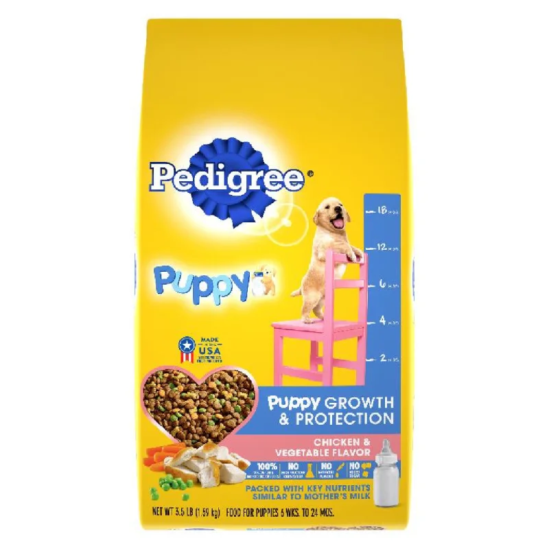  -Splash-proof food bowl AND Anti-choking slow food bowlPedigree Growth & Protection Chicken & Vegetable Dry Puppy Food