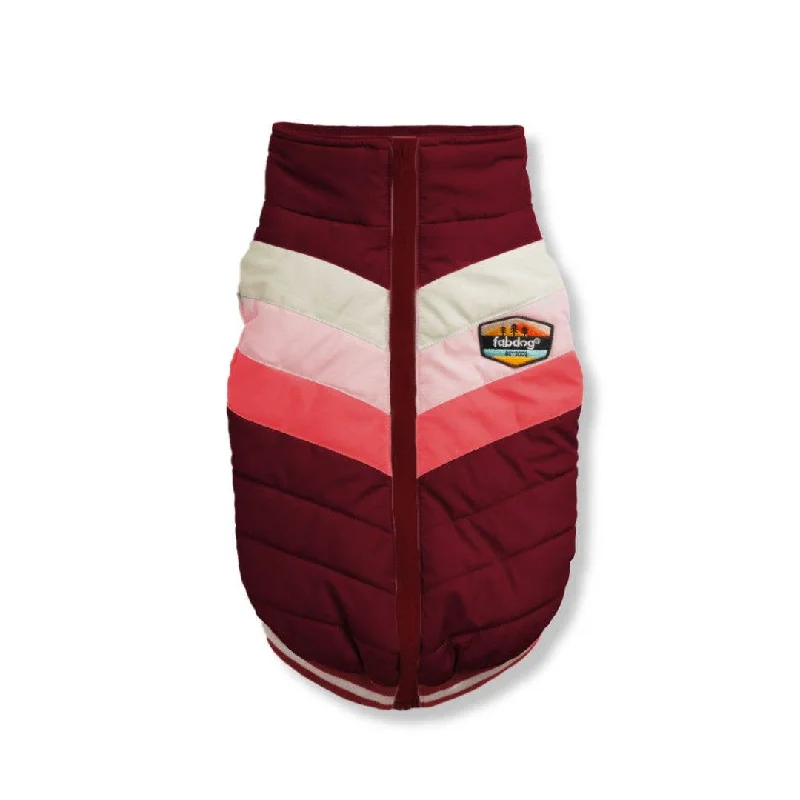 Classification by season or weather:Fabdog | Burgundy Chevron Dog Coat