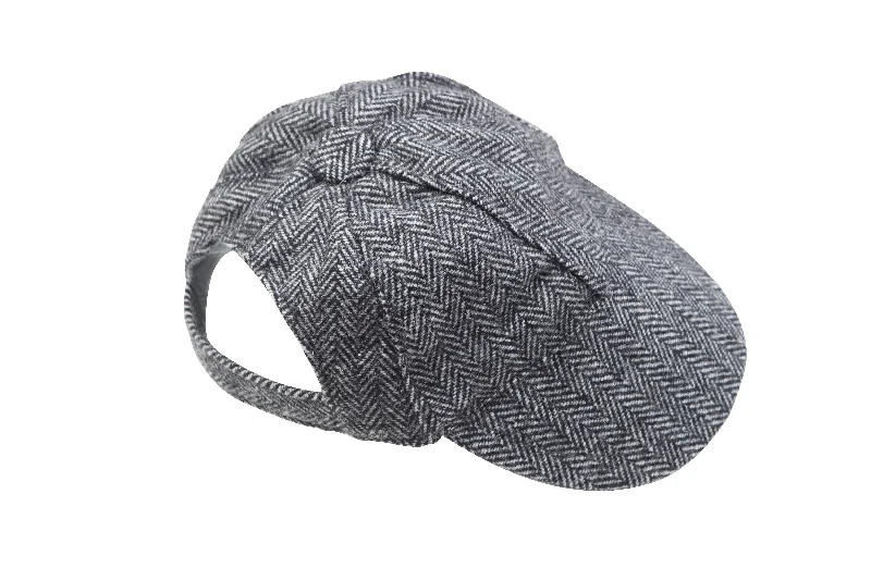 Winter warm clothes for catsGrey Tweed Hat